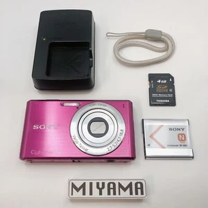 Sony DSC-W530 Cyber-shot Pink Compact Digicam 14.1MP 4.0x Japanese Op Used - Picture 1 of 24