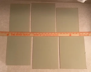 Uncut Picture Frame Matboard, 6 Art Craft Mats from 6"x8"-8"x10" Cubicle Green - Picture 1 of 5