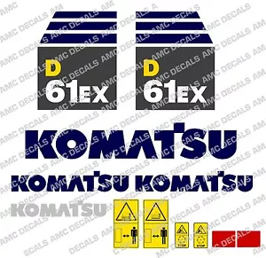 KOMATSU D61EX DECAL STICKER SET - Picture 1 of 1