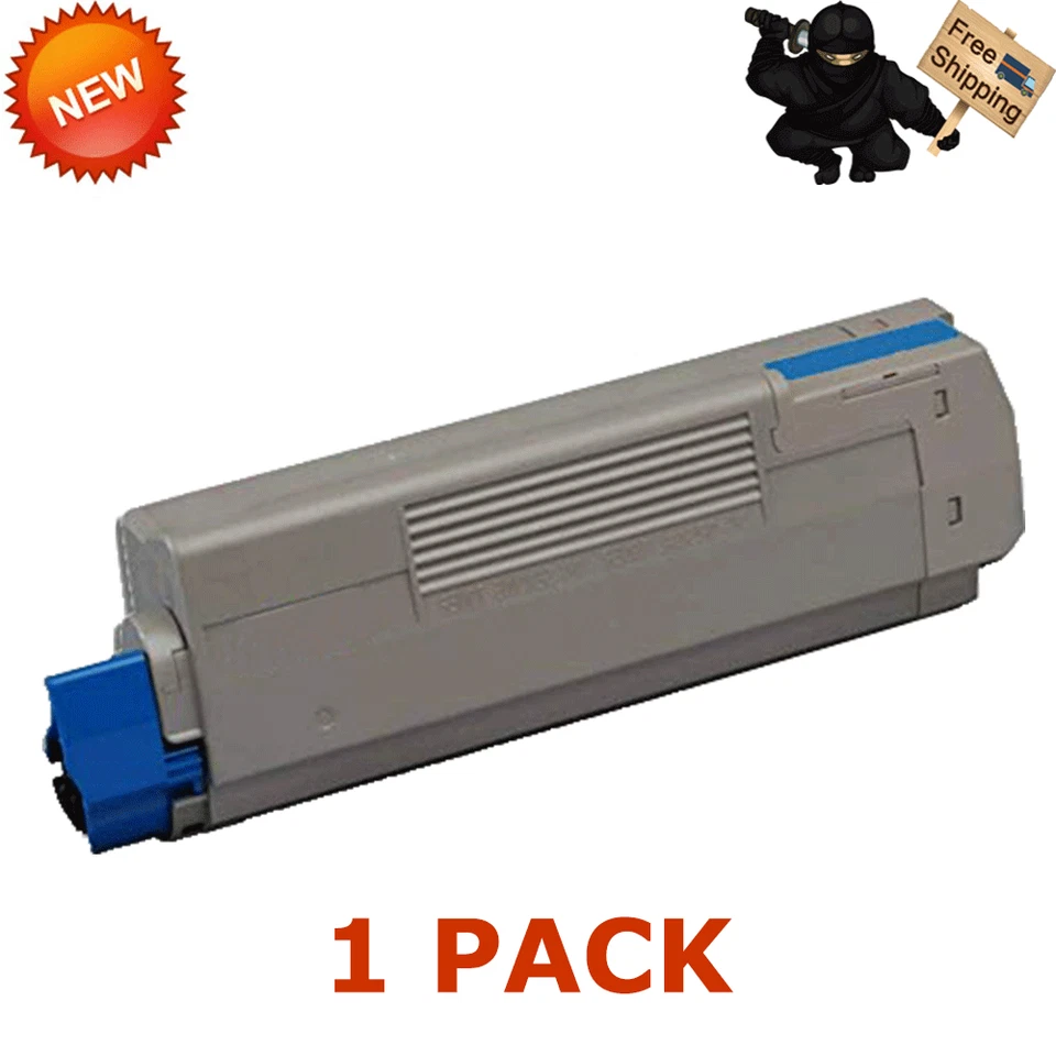 Cyan Toner Cartridge Compatible For Okidata Oki C612dn C612n 46507503 - Image 1 of 1