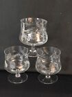 Vintage Crystal Shrimp Cocktail Chillers/Caviar Three 3 1960's AVITRA? Pre-owned