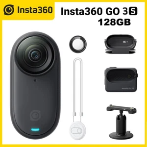 Insta360 GO 3S 128GB Black 4K Tiny Action Camera 10mWaterproof Vlog Riding Sport - Picture 1 of 14