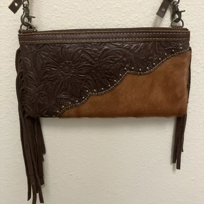 Montana West Small Leather And Fringe Crossbody  - Image 1 of 4