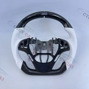 Custom Carbon Fiber Steering Wheel for Hyundai Genesis Coupe/ LEDs/with trim - Picture 1 of 9