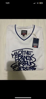 Supreme Marithe + Francois Girbaud Hockey Jersey White Size L Brand New Tags - Image 1 of 2