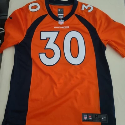Camiseta deportiva Denver Broncos Terrell Davis NFL Nike naranja azul talla mediana - ¡Nueva! Foto 1 de 4