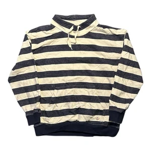 Armor Lux Mock Neck High Neck Sweatshirt Blau Weiß Gr. M Medium - Bild 1 von 3