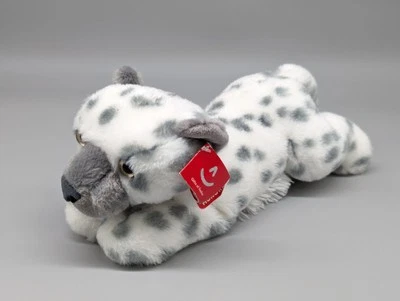 Aurora Mini Flopsie Snow Leopard Plush Stuffed Animal 12” Gray White Black W/Tag - Image 1 of 4