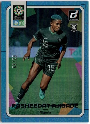 2023 Donruss FIFA Women's World Cup Rasheedat Ajibade #125 Blue #/99 Nigeria - Image 1 of 2