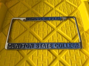 Lakers Clayton State College Morrow Georgia Metal Chrome License Plate Frame - Picture 1 of 2