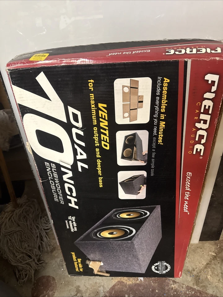 Caja de subwoofer doble Fierce de 10 pulgadas Foto 1 de 2