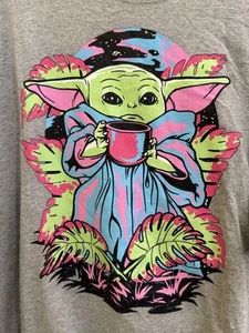 Camiseta Neff X Star Wars Skateboarding Grogu Baby Yoda The Mandalorian Gris XXL - Imagen 1 de 5