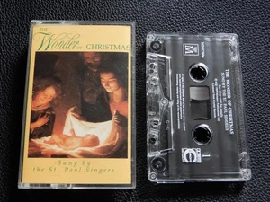 WONDER OF CHRISTMAS SUNG BY THE ST PAULS SINGERS BOSTON MA -CASSETTE TAPE ALBUM - Picture 1 of 6