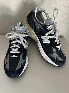 New Balance 993 hergestellt in den USA schwarz grau MR993BK Herren Größe 8 ohne Einlegesohlen - Bild 1 von 10