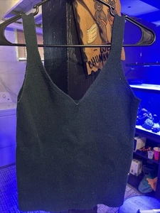 Camiseta sin mangas suéter azul marino antiguo - Imagen 1 de 3