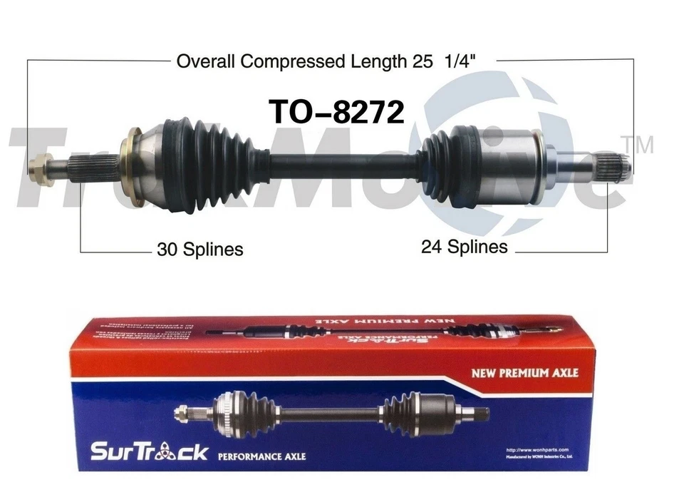 Eje CV izquierdo SurTrack para Toyota RAV4 06-12 3,5 L V6 TRACCIÓN DELANTERA/4x4 Foto 1 de 1