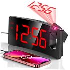  Projection Alarm Clock, Digital Clock with Modern Red Digit+red Projection