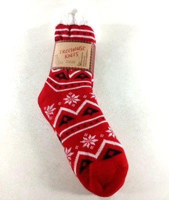 NUEVO Calcetines de Salón Sherpa Forrados Zapato Talla 4 - 10 Nieve Treehouse Tejidos Foto 1 de 3