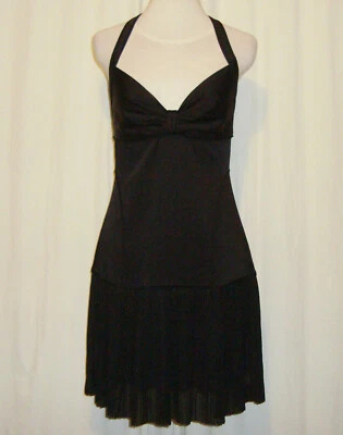 NUEVO CON ETIQUETAS: HERMOSO VESTIDO HALTER ZAC POSEN NEGRO MARILYN AUS 12 US 6 Foto 1 de 4