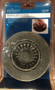 Pegasus luxury at hand Food Disposal Rim and Stopper 6370958 New GE KENMORE - Picture 1 of 3