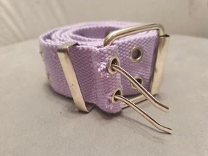 Urban Outfitters Double Eyelet PURPLE Webbing Belt ONE SIZE NEW FREE UK POSTAGE - Picture 1 of 5