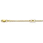 14kt Yellow Gold Round Cable ROLO Link Pendant Chain/Bracelet 7" 2.3mm 1.3 gram