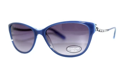 NUEVO bebe BB7184 424 AZUL AUTÉNTICO GAFAS DE SOL MARCOS 56-16-135MM CON ESTUCHE Foto 1 de 4