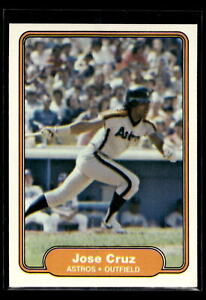 1982 Fleer Baseball #214 Jose Cruz "Set Break" Mint Houston Astros