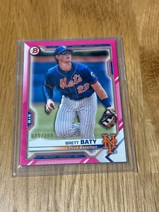 2021 Bowman Prospects Fuchsia Brett Baty #BP-67 79/299 - Picture 1 of 3
