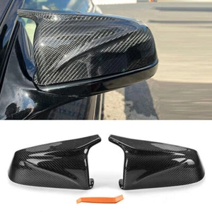 Cubierta de espejo retrovisor lateral de fibra de carbono 3K real para BMW E60 F07 F10 E63 E64 F12 F13 07-13 - Imagen 1 de 10