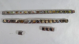 Segmented Charm Bracelet Lot USA Vintage Fun - Picture 1 of 5