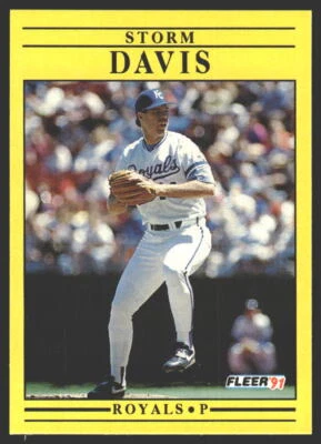 Storm Davis #556b 1991 Fleer Kansas City Royals - Image 1 of 2