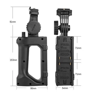 YONGNUO YNLUX100 Pro Led Video Light NP-F battery Hand Grip Handle Accessories - Picture 1 of 6