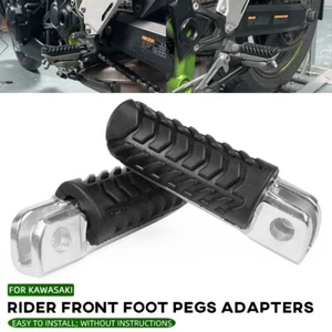 Rider Front Foot Pegs Adapters For KAWASAKI Z650RS Z900SE Ninja 650 Versys-X 300 - Picture 1 of 37
