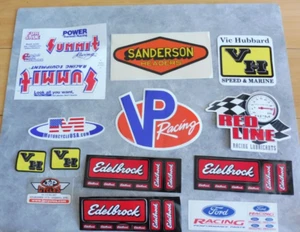 LOT #3 ORIGINAL DRAG RACING DECALS VP RED LINE ARP SUMMIT SANDERSON RED LINE CAR - Bild 1 von 10