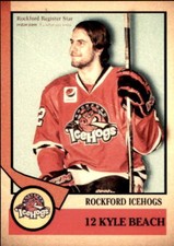 2012-13 Rockford IceHogs #10 Kyle Beach Kelowna British Columbia Hockey Card
