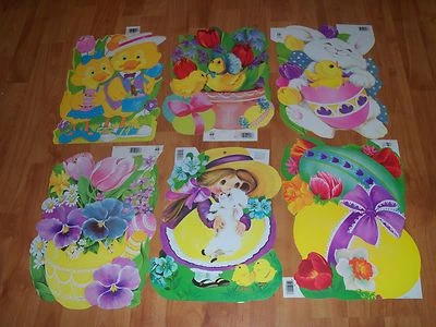 Recortes troquelados de Pascua Eureka decoración vintage tú eliges NO un LOTE Foto 1 de 2