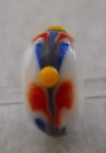 Ciondolo perline vetro applicato Fenton arte vetro gioielli vetro perline nuovo B10 - Foto 1 di 2
