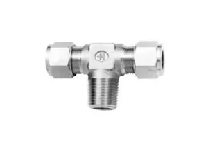 3/8 Tube OD x 1/4 MNPT 316ss Male Branch Tee Fitting Hoke Gyrolok 6TTM4316 - Picture 1 of 2