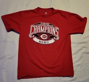 Cincinnati Reds Majestic National League Central Division Champions 2010 LARGE L - Bild 1 von 1