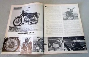 Yamaha CS-3B 200 1971 motocicleta - artículo original de prueba de carretera - Imagen 1 de 1