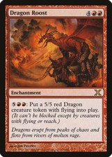 Dragon Roost 10th Edition HEAVILY PLD Red Rare MAGIC THE GATHERING CARD ABUGames