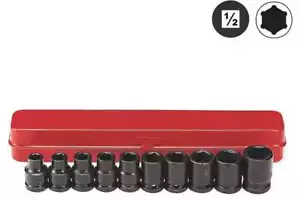 Force 4109 / 4109S 10pc 1/2" Dr. 6PT Impact Socket 11-24mm Metric / Imperial Set - Bild 1 von 6