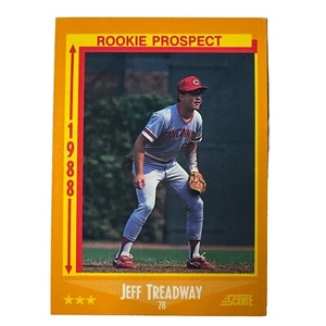 Baseball Card - Jeff Treadway - Cincinnati Reds - Score - 1988- Card #629 - Picture 1 of 2