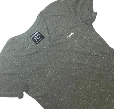 Camiseta para mujer Super Dry Orange Label verde manga corta cuello en V (ver descripción) Foto 1 de 4