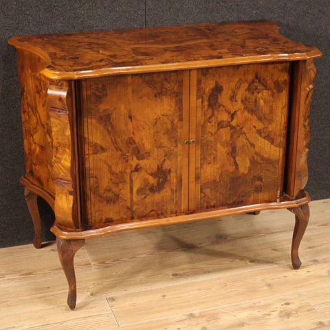 Italian sideboard furniture commode antique style in walnut wood 900 cabinet Cover