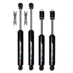 ProComp Pro-X Twin Tube Shocks for 2007-18 Jeep Wrangler JK JKU w/ 4" Lift - Picture 1 of 5