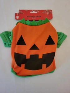 Camiseta calabaza para mascotas pequeñas de Halloween ¡NUEVA CON ETIQUETAS! - Imagen 1 de 2