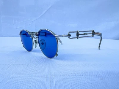 Jean Paul Gaultier 56-0174 винтажные солнцезащитные очки синий объектив винт ОПРАВА с чехлом - Изображение 1 из 4