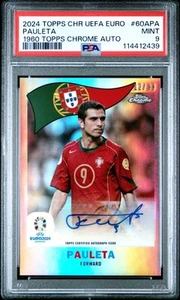 Pauleta 2023-24 Topps Cromo UEFA Euro 1960 Auto /99 PSA 9 #60A-PA - Imagen 1 de 2
